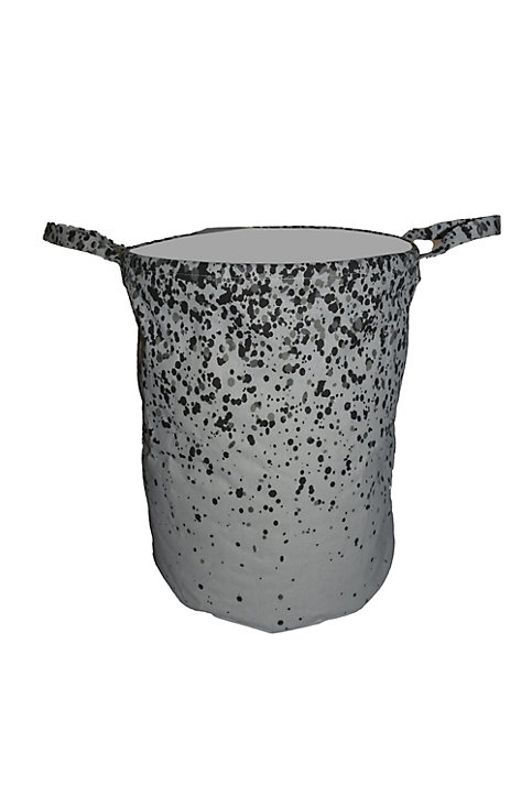 Panier à linge pliable, coloris noir et blanc, Dotty