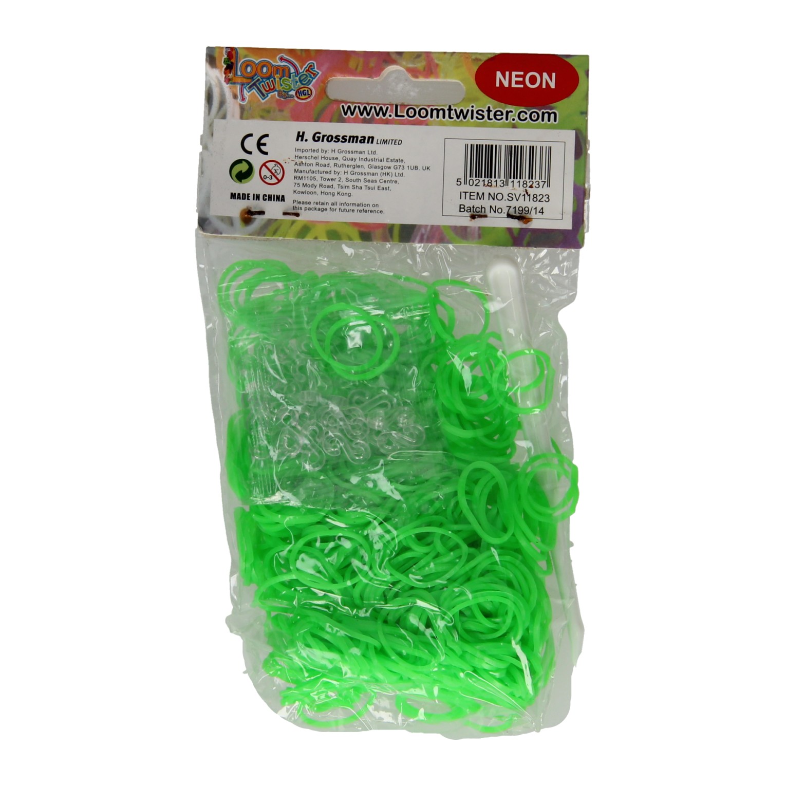 Loombands Groen Set, 600st.