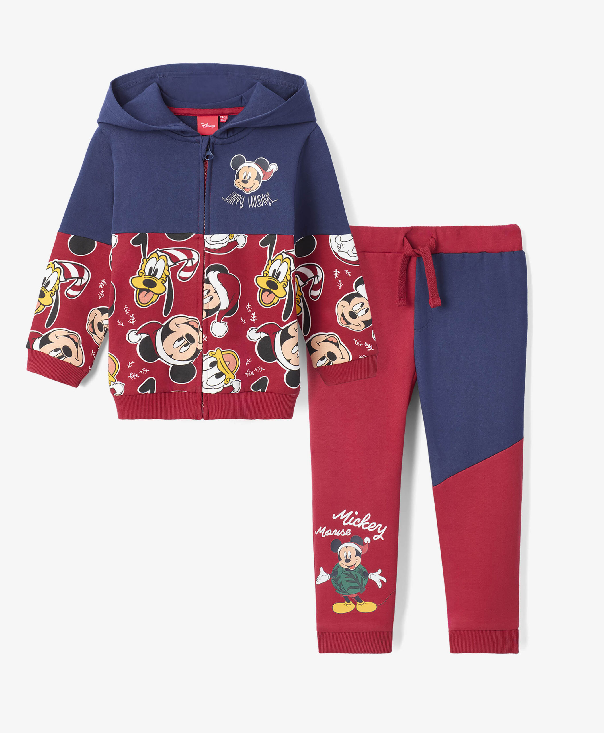 Mickey Mouse Set: Hoodie & Jogginghose, 100% Baumwolle