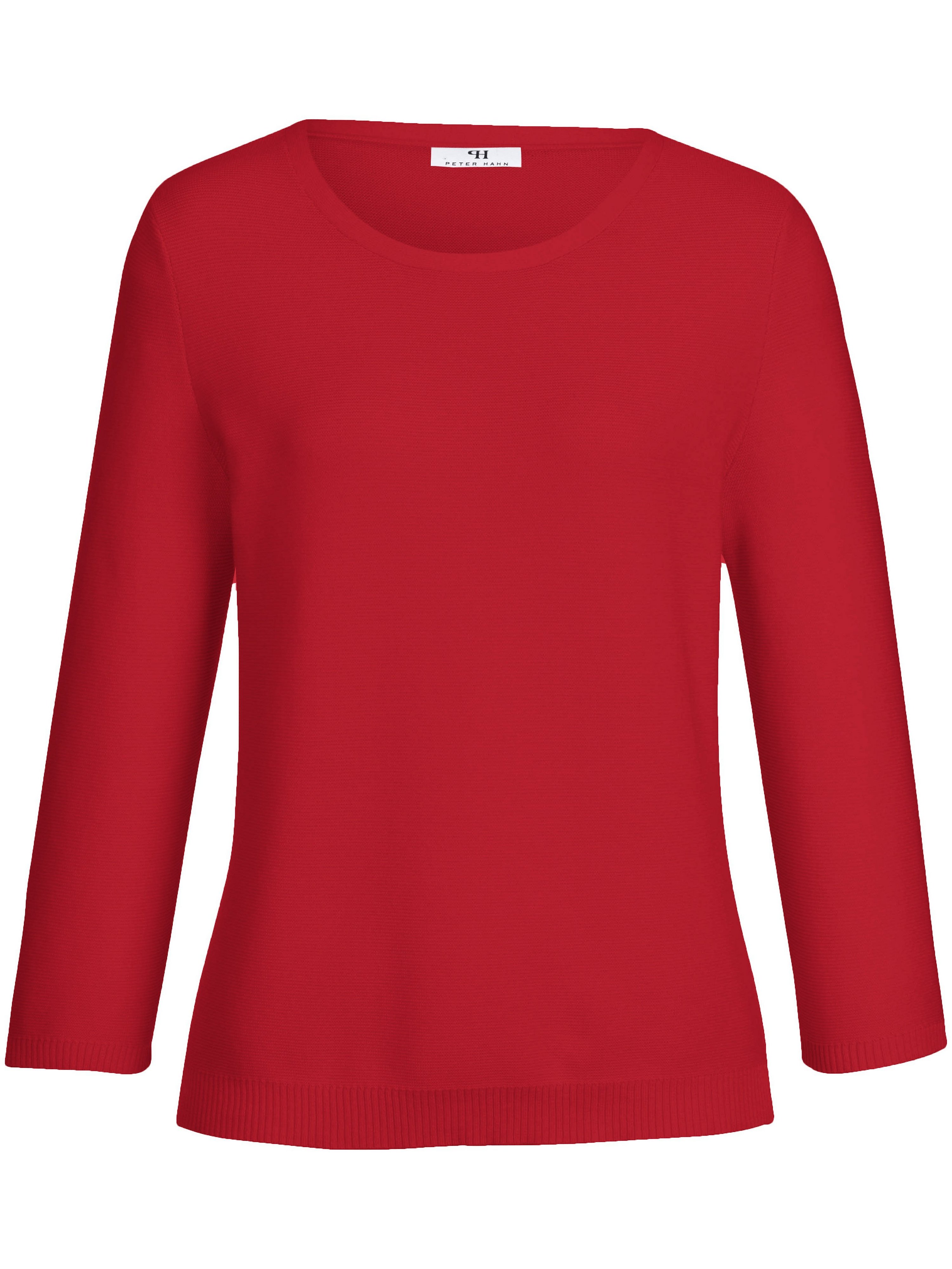 Rundhals-Pullover mit 3/4-Arm