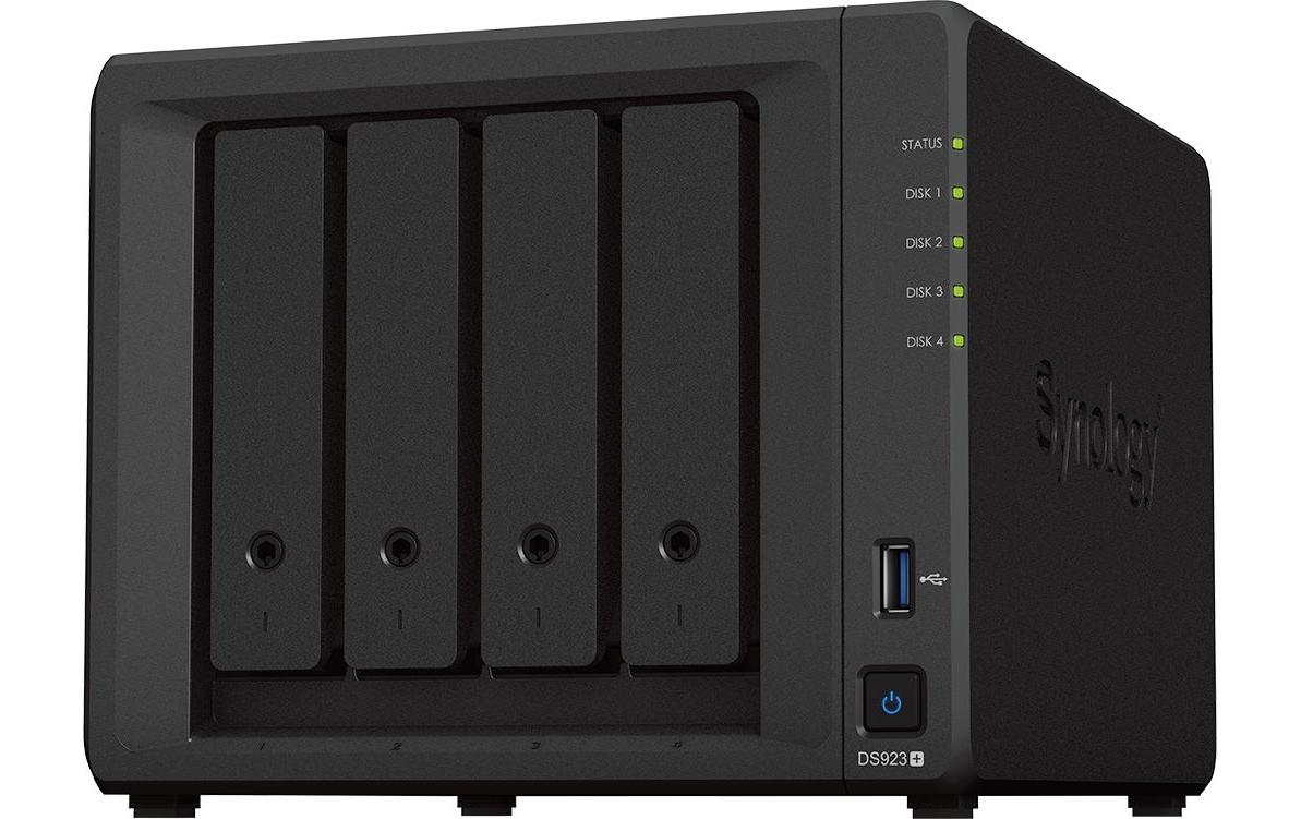 NAS Diskstation DS923+ 4-bay WD Red Plus 16 TB<br>Leistungsstarker NAS mit vier Einschüben