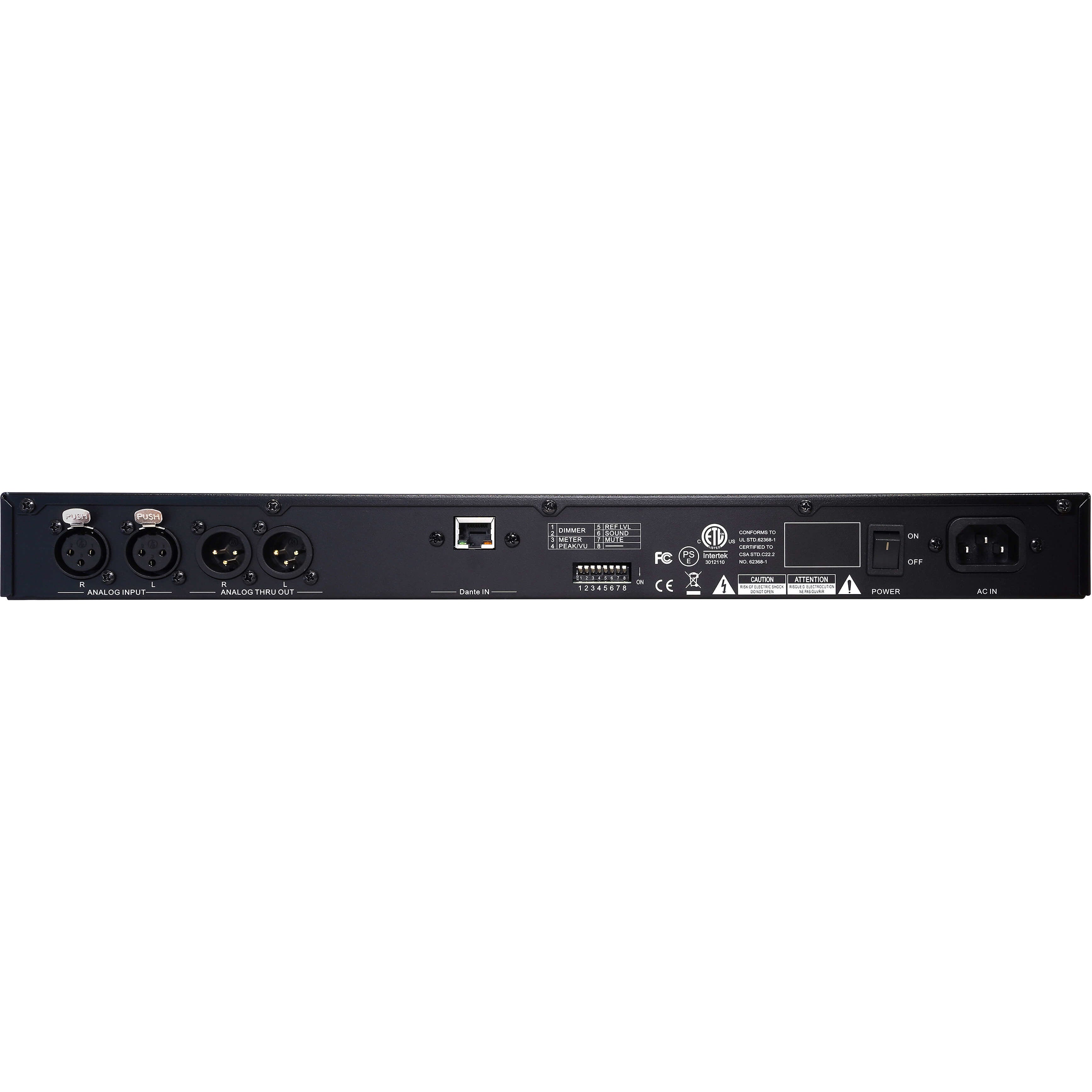 Fostex RM-3DT stereo rack monitor met Dante-input