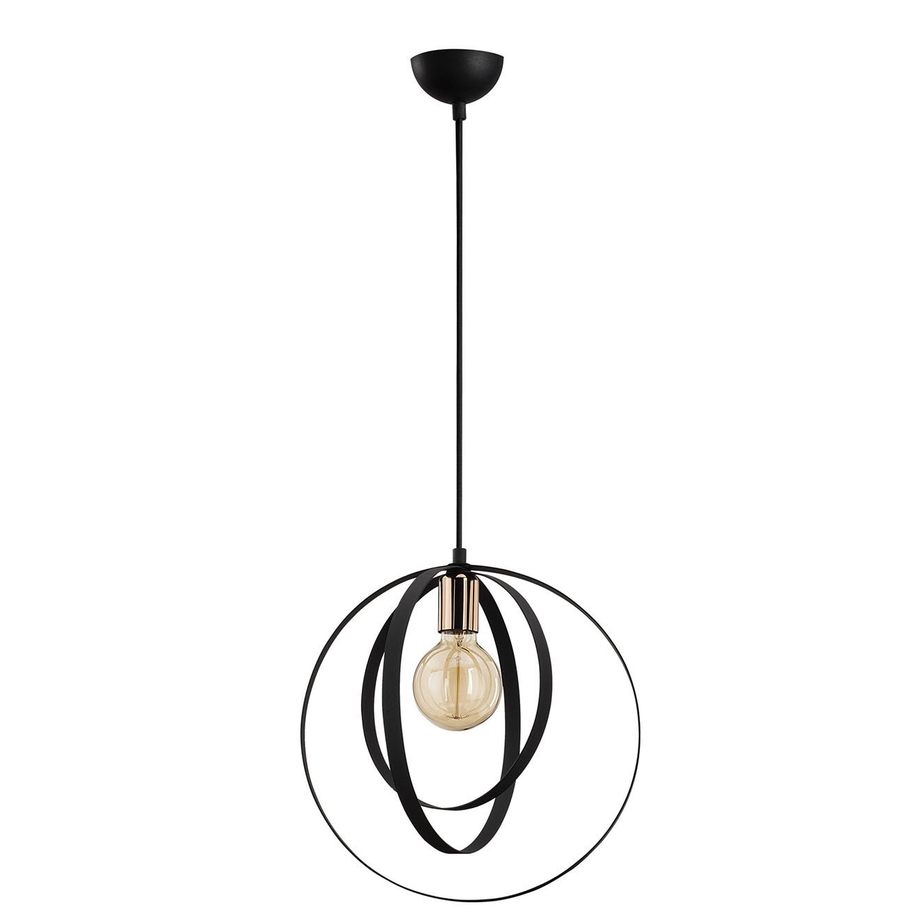 Opviq Suspension Vaveyla noire  -  D. 35xh.131 cm