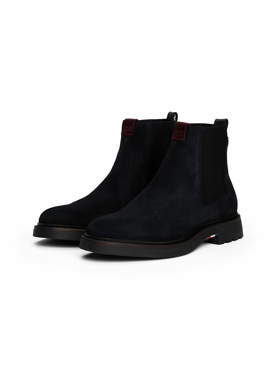 TOMMY HILFIGER<br>Botas Chelsea de camurça