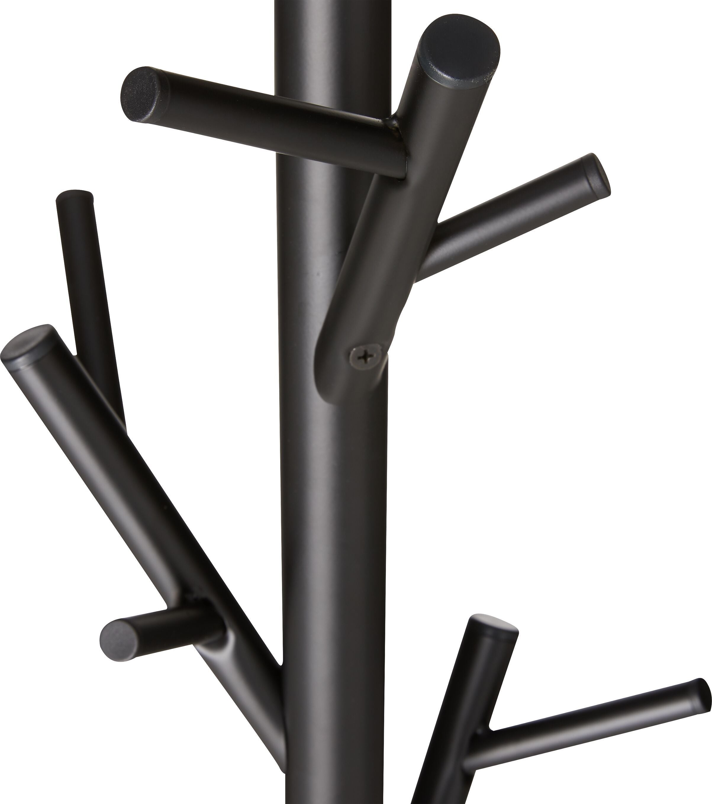 BRENDAN Kleiderständer - Schwarz / B: 30.0 cm x T: 30.0 cm x H: 170.0 cm