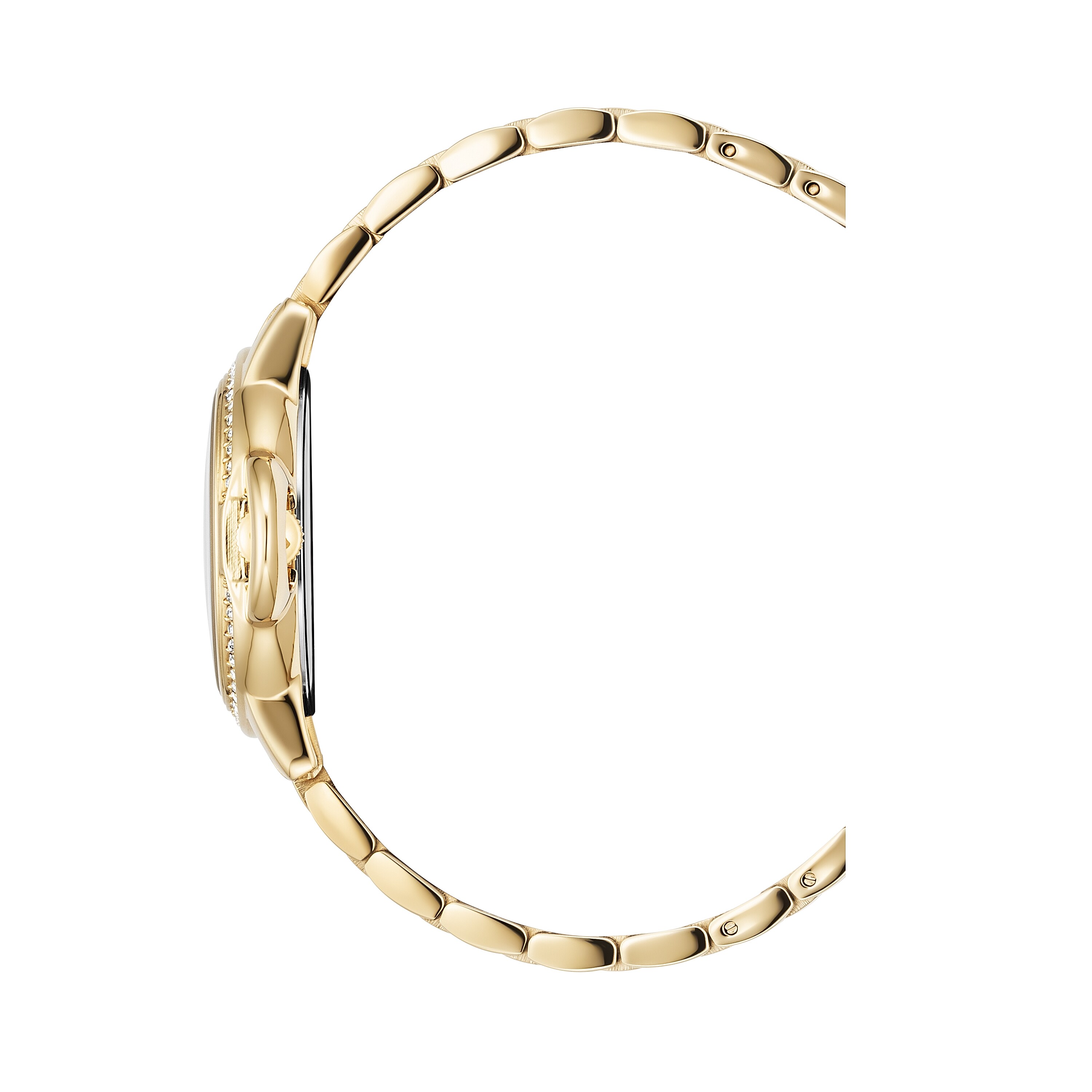 Jacques du Manoir Damen Armbanduhr Grace Edelstahl gold platiert Quartz Perlmutt JWL02508