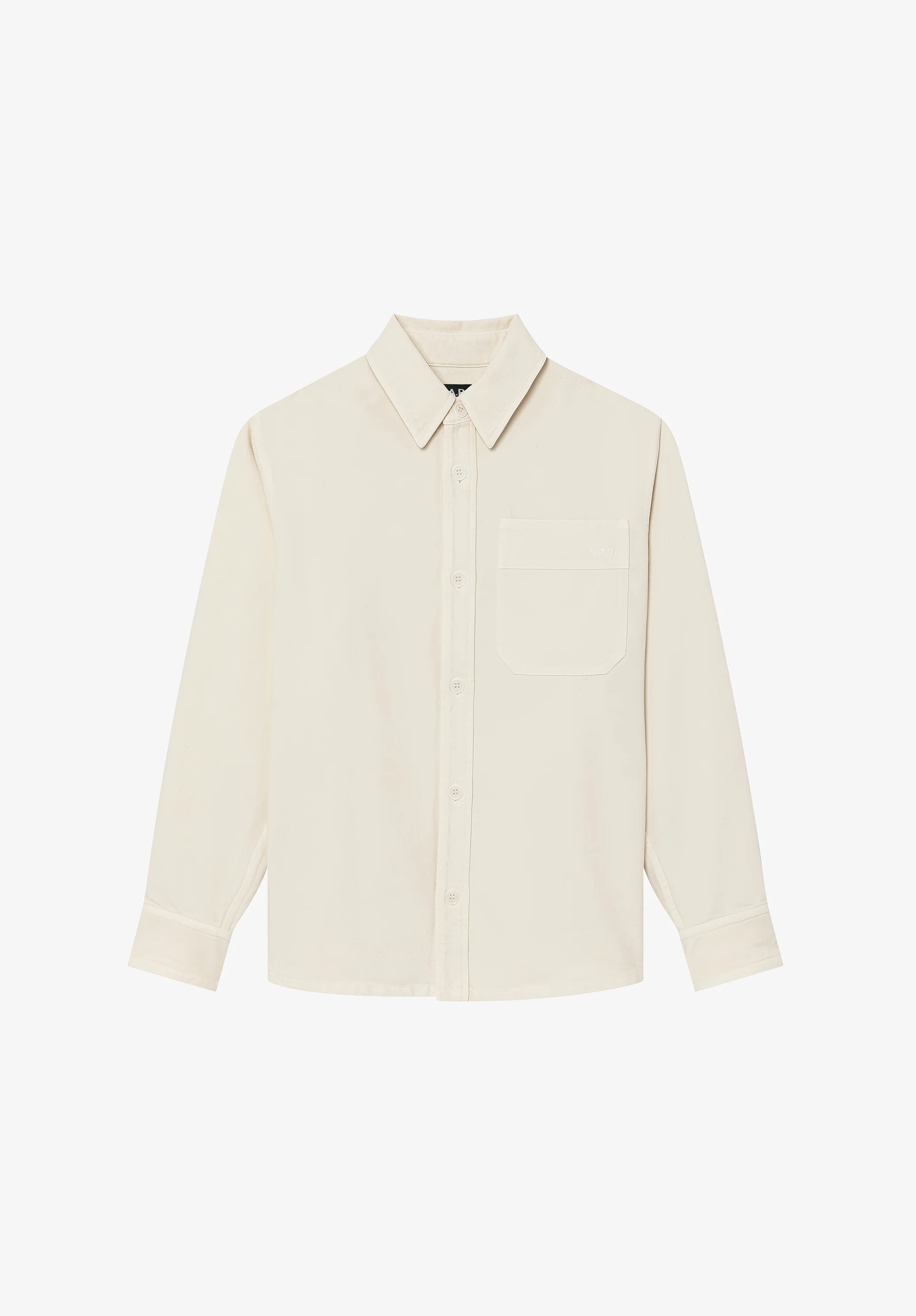surchemise basile brodee poitrine - Creme