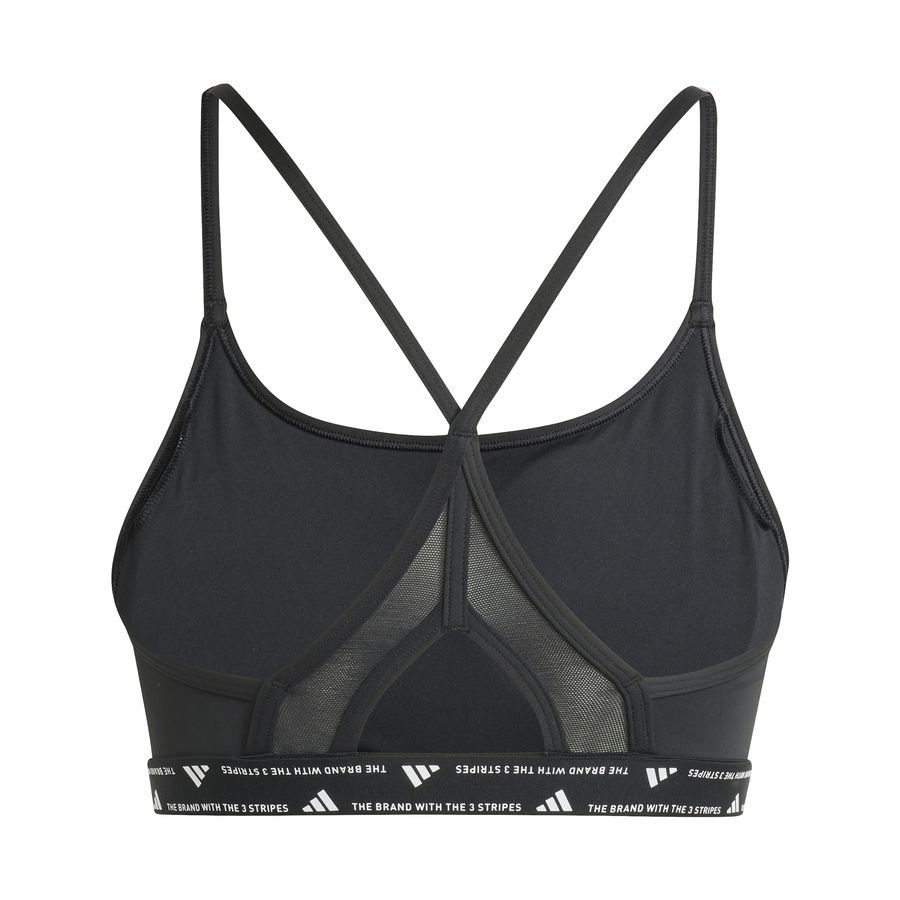 adidas Brassière AeroReact 3-Stripes - Noir/Blanc Femme