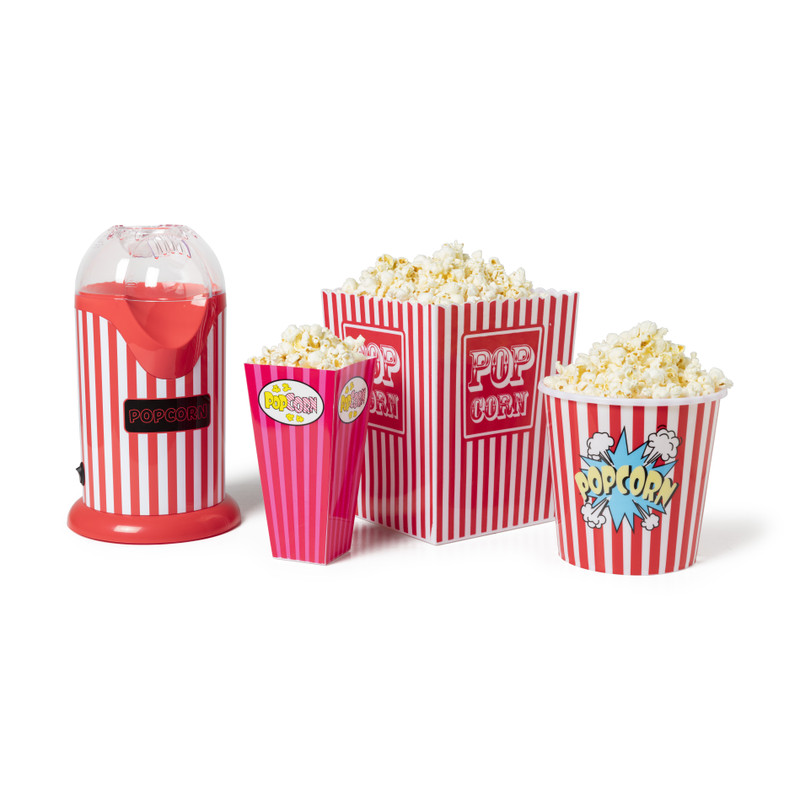 Popcornmachine - rood/wit
