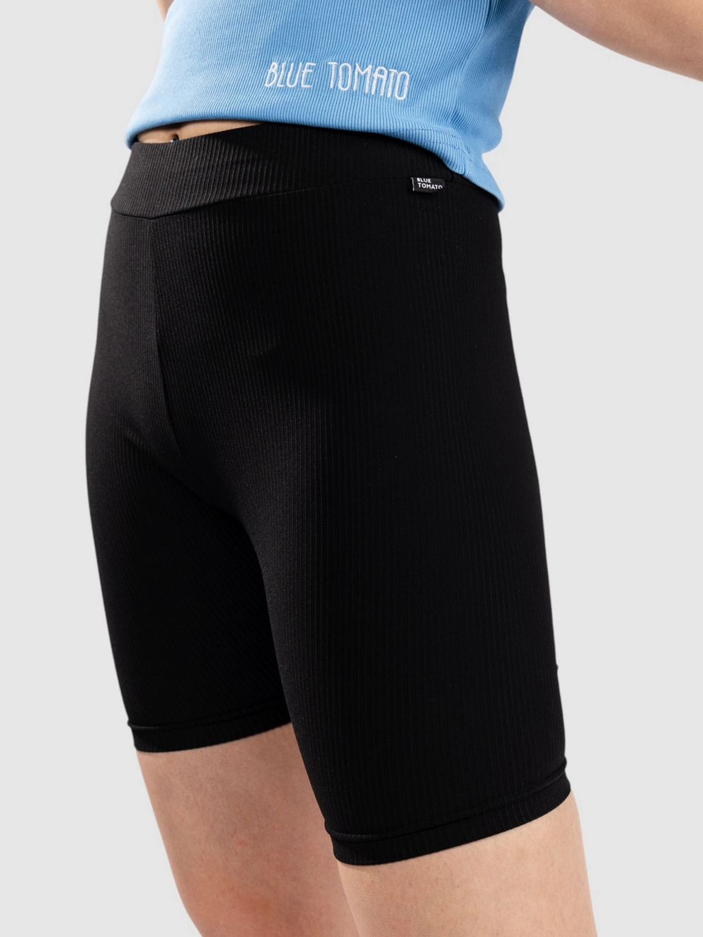 Blue Tomato Ribbed Short Leggings Shorts black