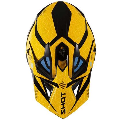 Casque cross Shot LITE - CORE - BLACK YELLOW GLOSSY 2021 - Noir / Jaune