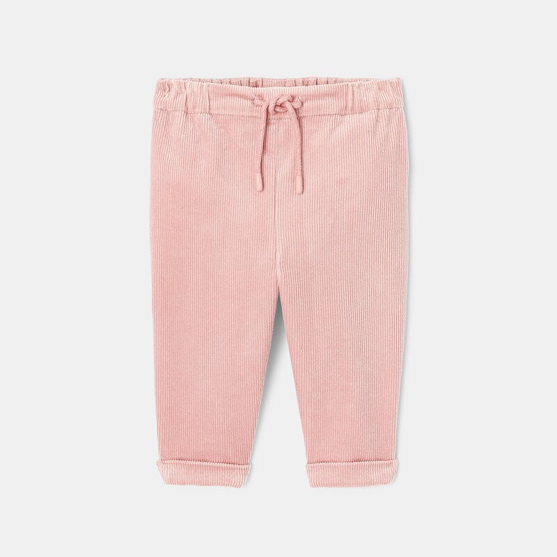 Pantalon en velours côtelé rose mixte Absorba Rose