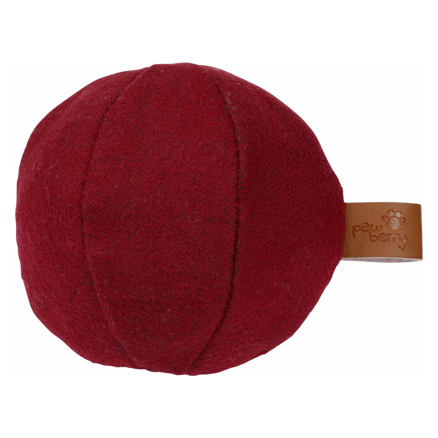 pawberry Baumwollspielzeug Ball  - burgund