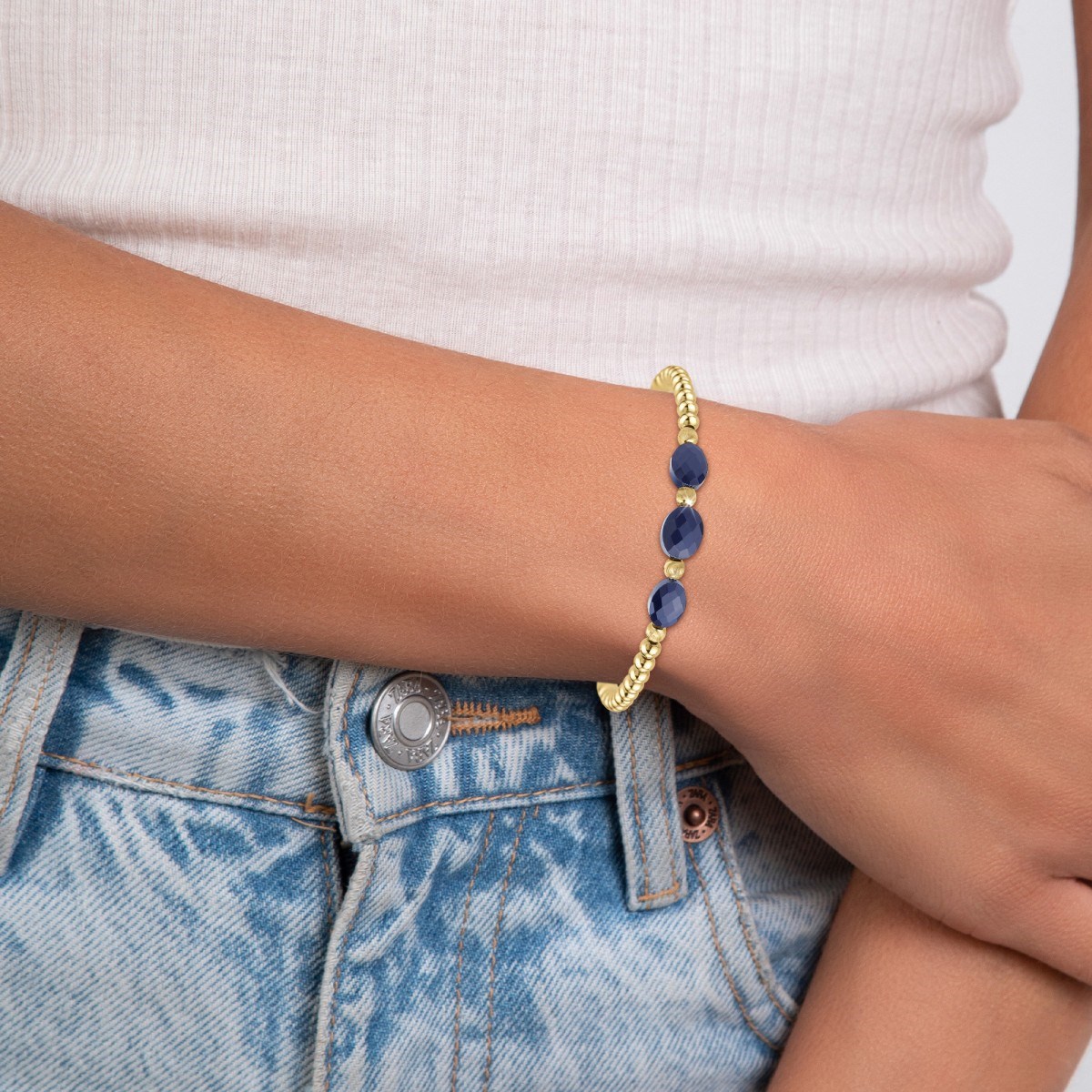 Bracelet par SC Bohème orné de pierres Lapis Lazuli