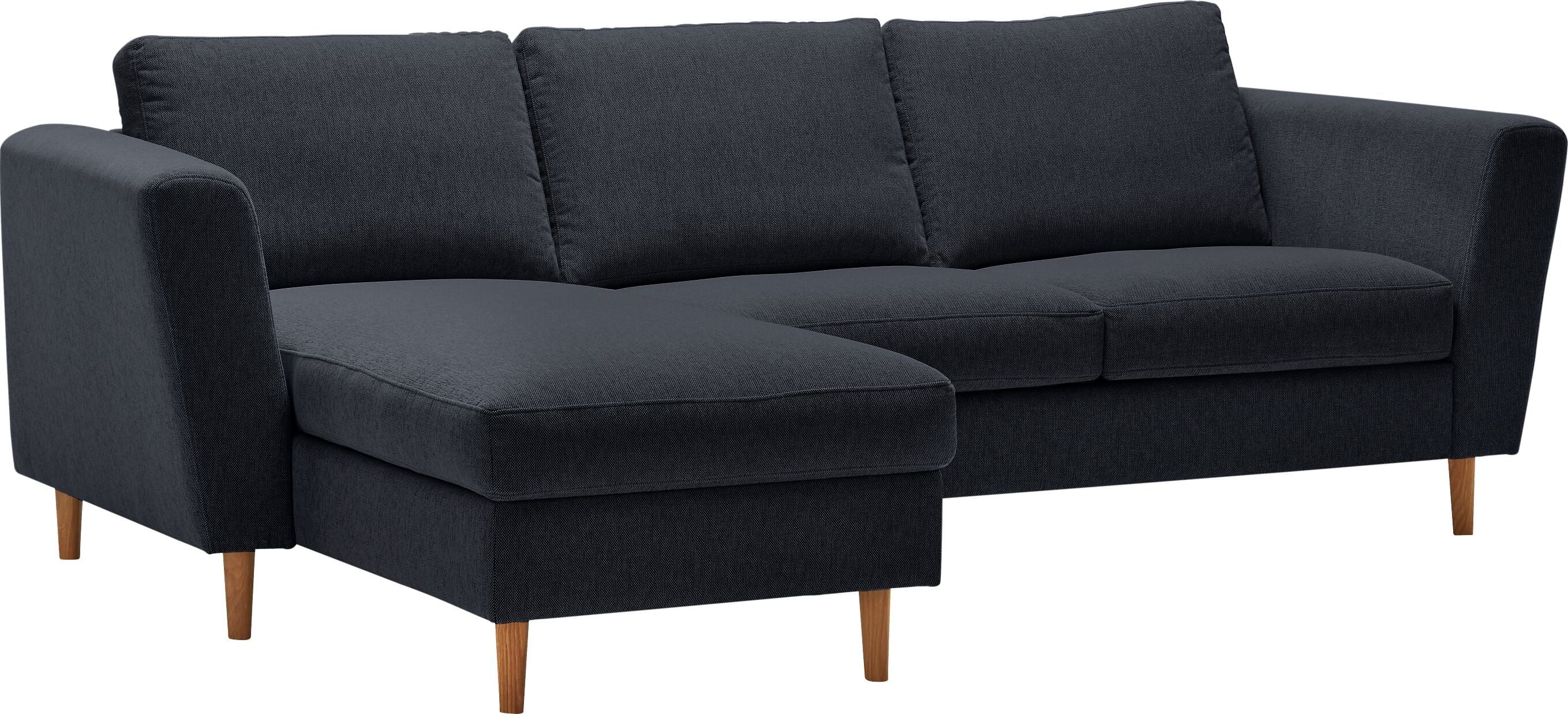 DIENER Ecksofa - Dunkelgrau / B: 235.0 cm x T: 156.0 cm x H: 81.0 cm
