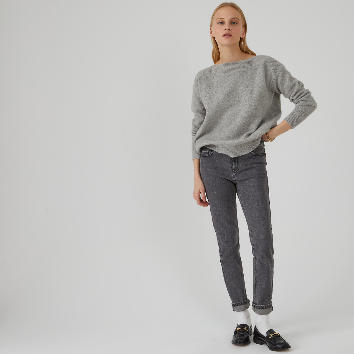 COLEÇÕES LA REDOUTE<br>Trui met boothals