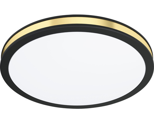 LED plafondlamp 10W 1100 lm 3000K Ø 28 cm Pescaito zwart/goud