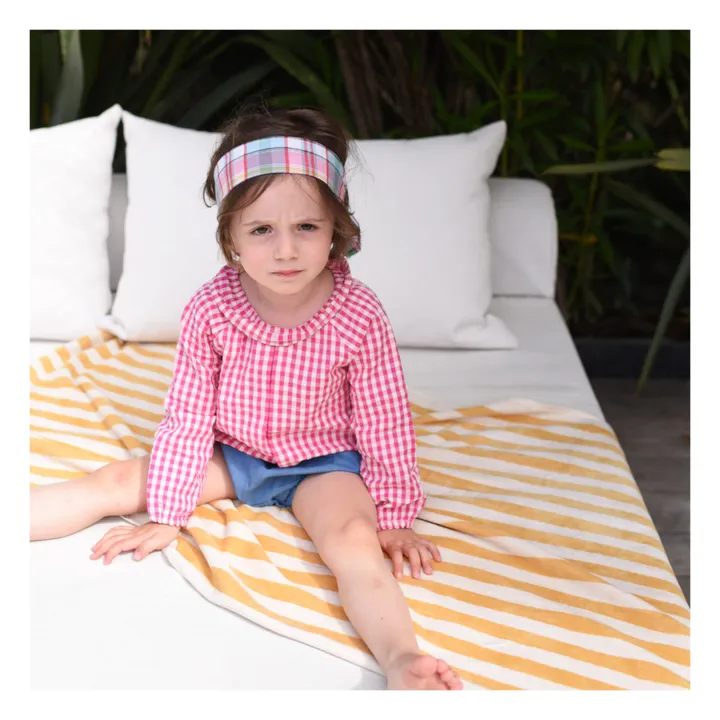 Lililotte Blouse Charlotte Vichy | Rose fuschia