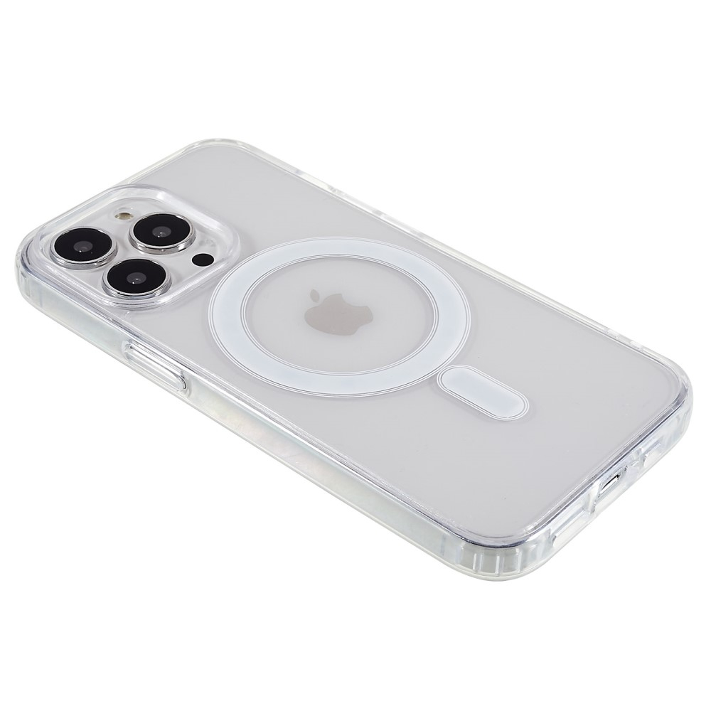 iPhone 13 Pro Max MagSafe Hybrid Hülle TPU Bumper Air Cushion Fallschutz   Acryl Rückseite - Transparent