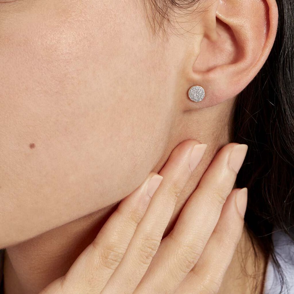 Boucles D'oreilles Puces Eryne Or Jaune