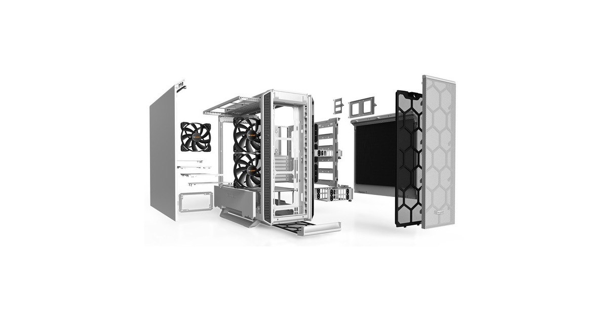 be quiet!SILENT BASE 802 midi tower behuizing  (Wit | 2x USB-A | 1x USB-C)