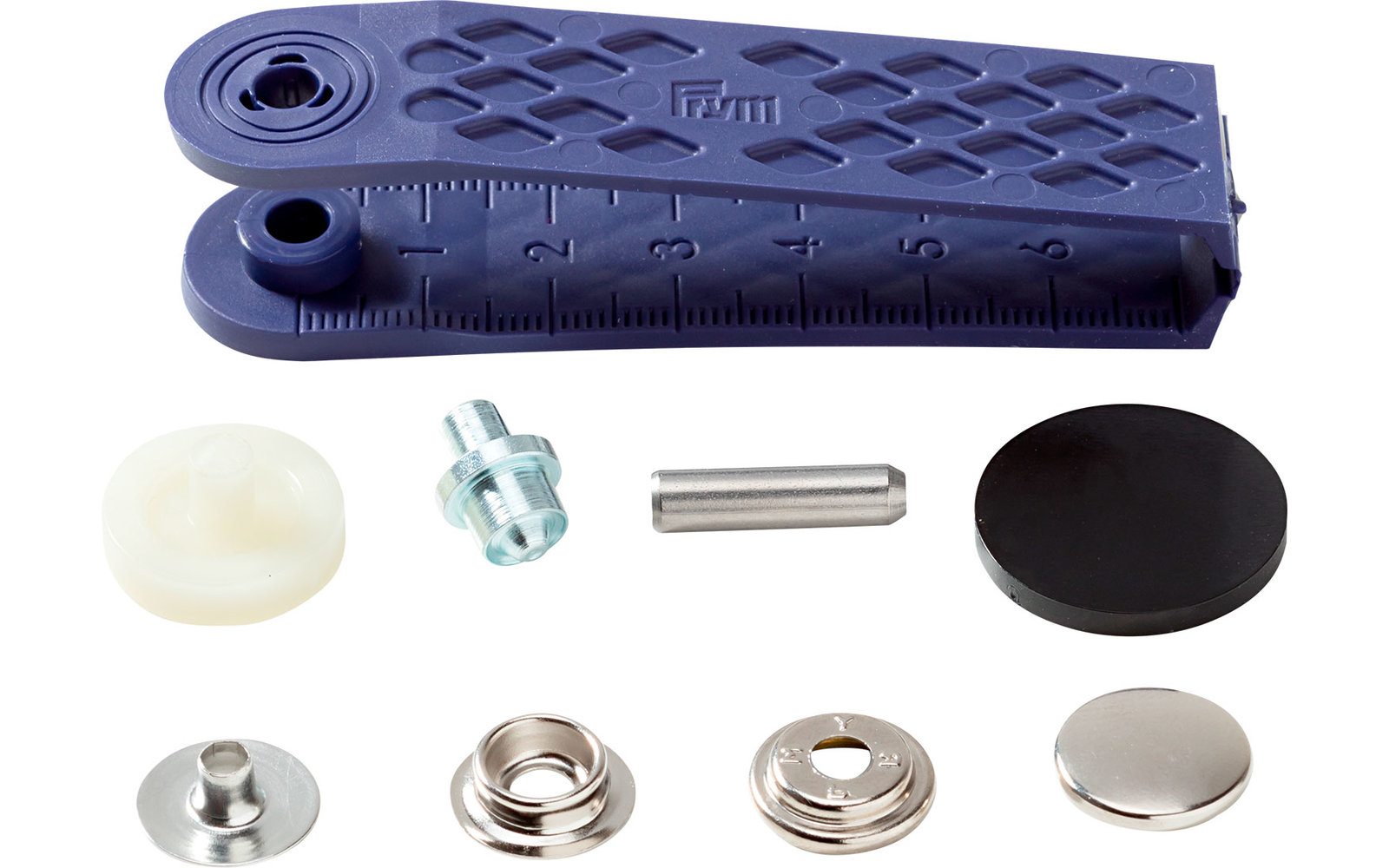 PRYM Druckknöpfe silber 10 Stück Ø 15 mm