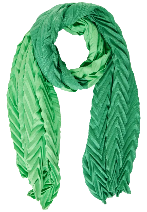 Plissée Schal - light spring green