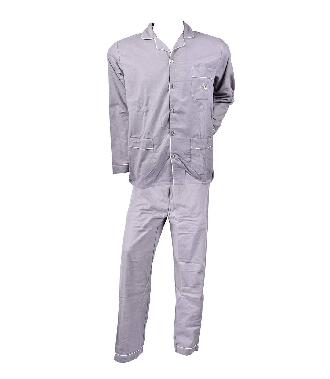 Pyjama Homme Long CHEVIGNON Boutonné PACEY Gris
