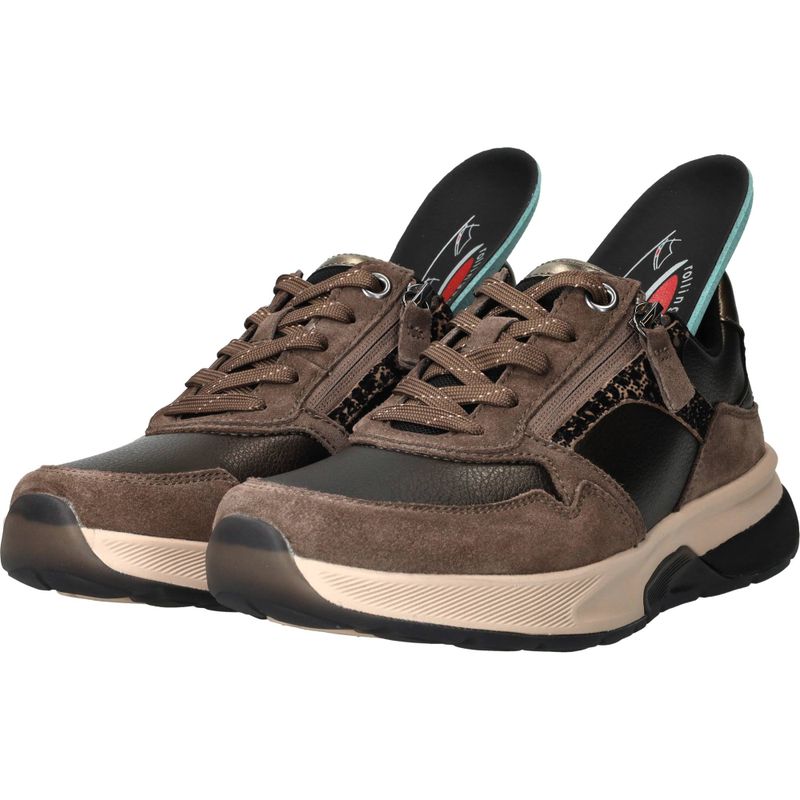 Gabor Rollingsoft Sneakers Bruin Dames