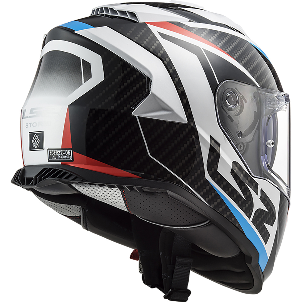 LS2 - Casque FF800 Storm Racer Noir / Blanc / Rouge / Bleu