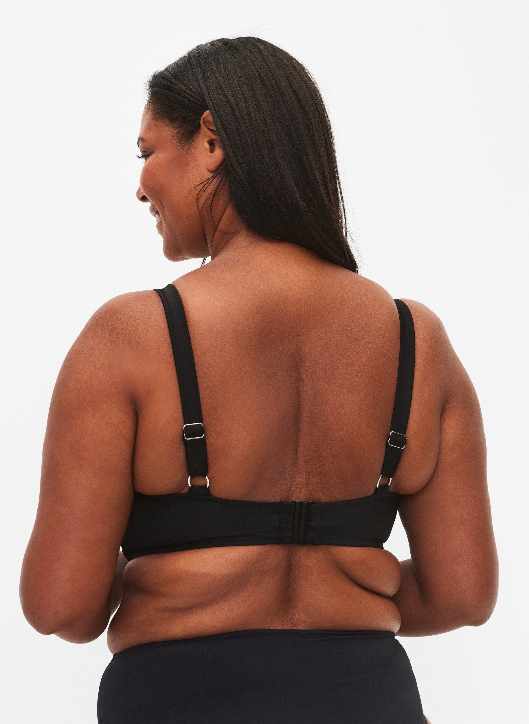 Bikini overdel med draperinger