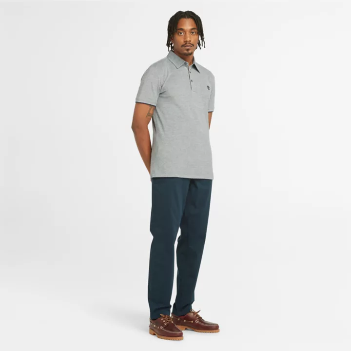 Polo Baboosic Brook Oxford pour homme en bleu marine