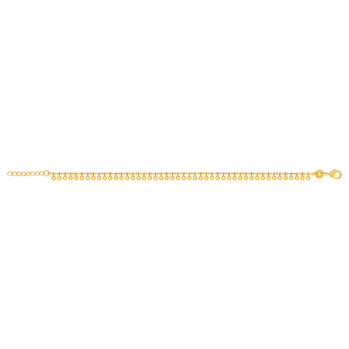 Bracelet plaqué or 16 à 18 cm