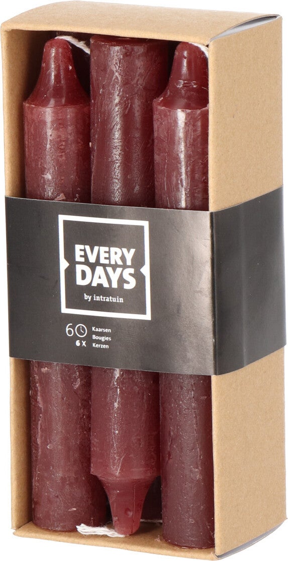 Everydays dinerkaars Rustic bruin 6 uur 6 stuks