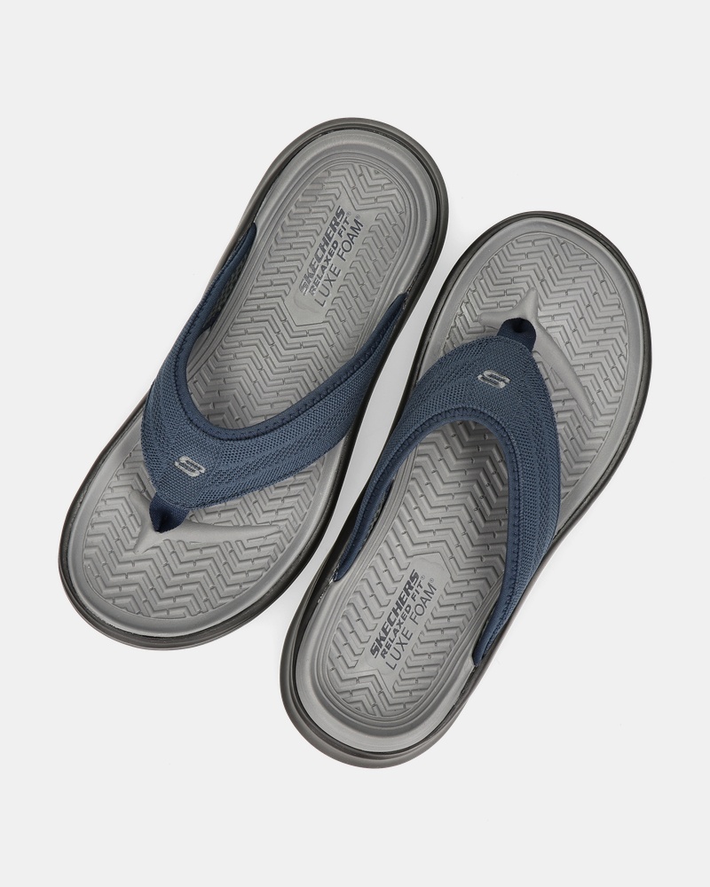 Skechers Sargo Relaxed Fit Slippers  - blauw
