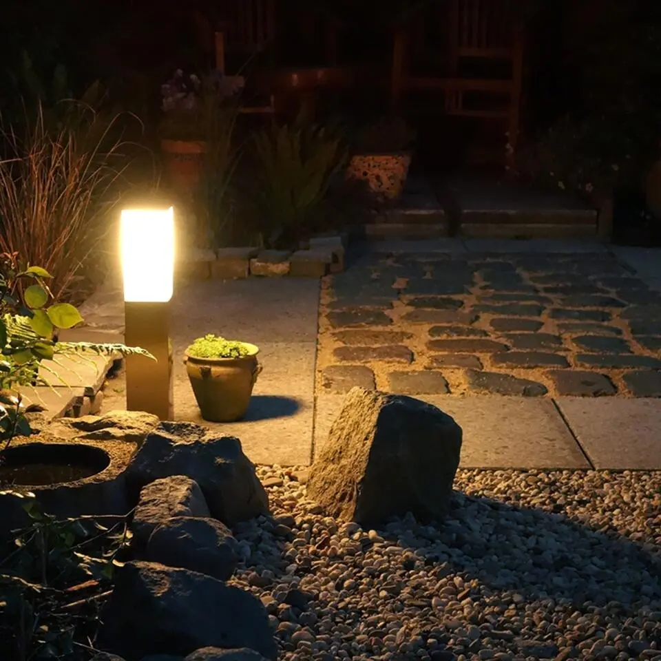 Qazqa staande buitenlampen malios zilverkleurig e27