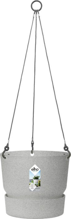 Elho hangpot Greenville grijs D 23,5 H 20,5 cm
