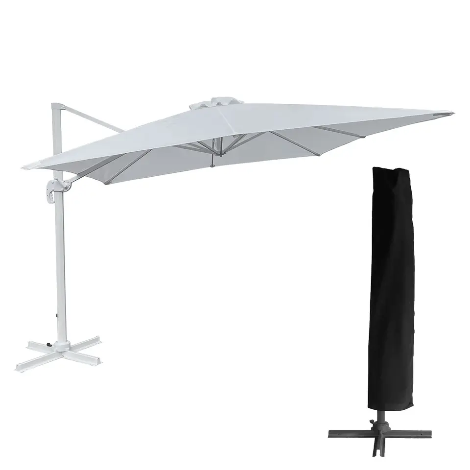 Happy Garden Parasol MOLOKAI - Wit - Aluminium