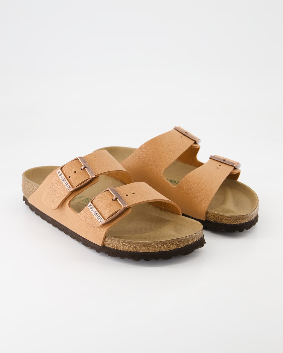 Birkenstock Arizona Vegan Pantoletten in Braun