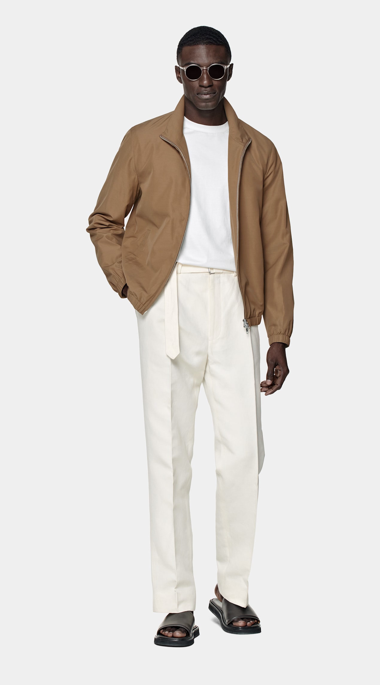 Bomber marron moyen