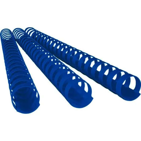 Fellowes Plastikbinderücken , 19 mm, blau , 21 Ringe, 100 Stück
