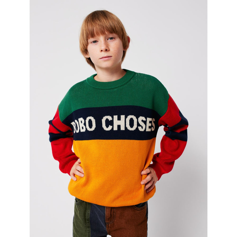 Køb Bobo Choses Multicolor Farve Block Jumper