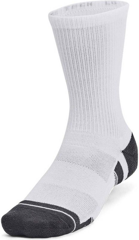 Under Armour - Performance Tech Crew - Sportsokken - Wit - 3 Paar