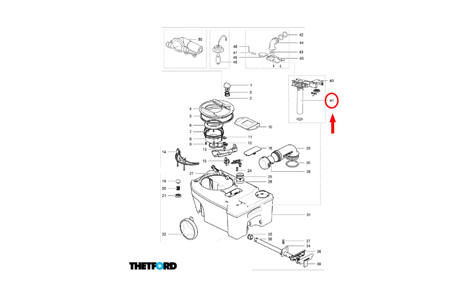 Thetford Insert Pump Out