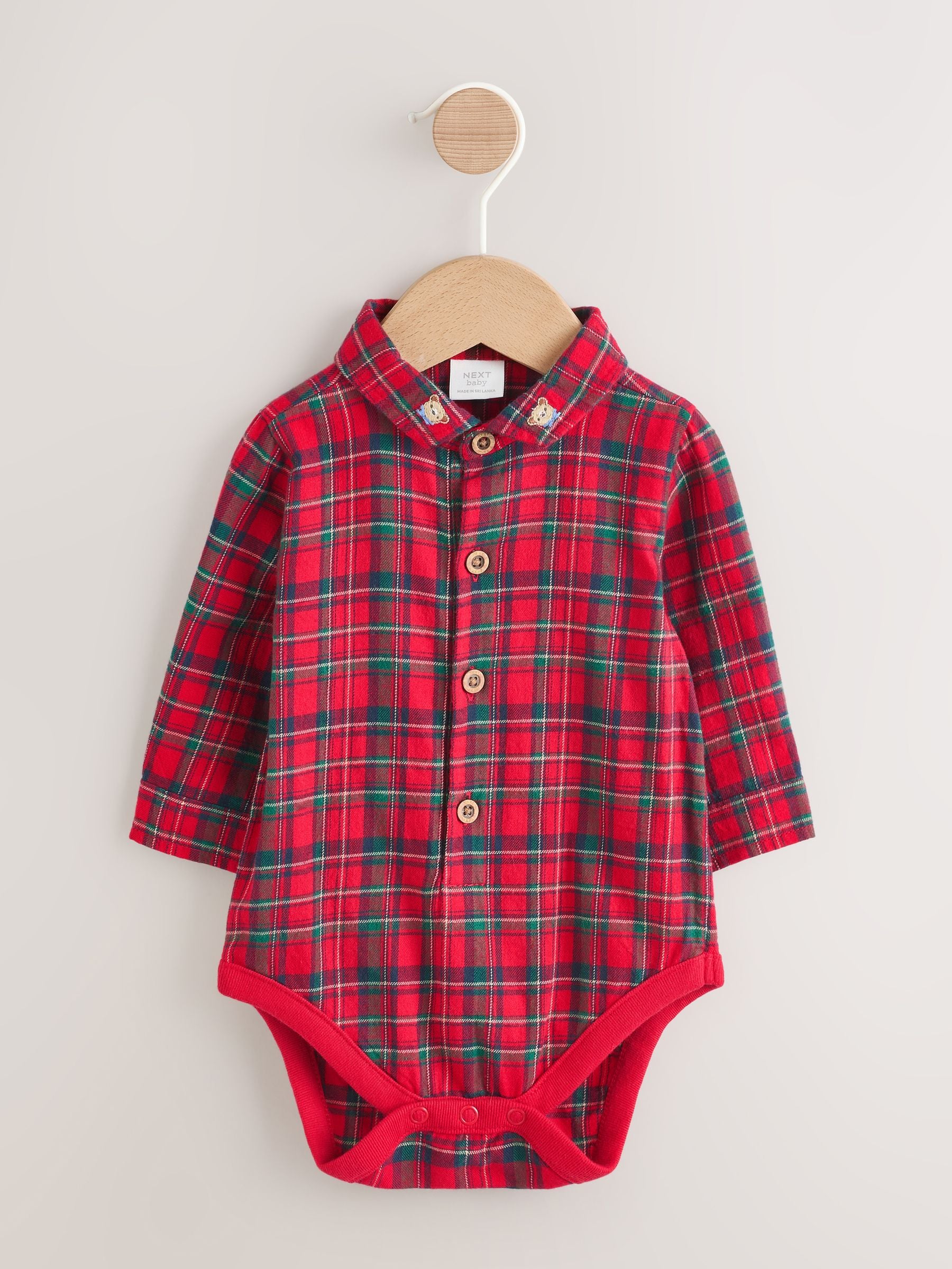 Rood geruit - Baby Shirts Trousers and Braces 3 Piece Set (0mths-2yrs)