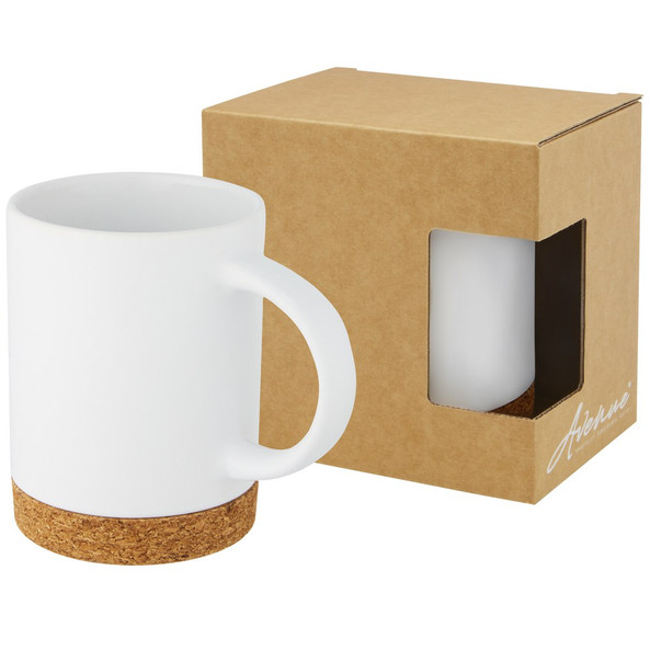EgotierPro 100901 - Tasse Neiva de 425 ml en céramique avec base en liège