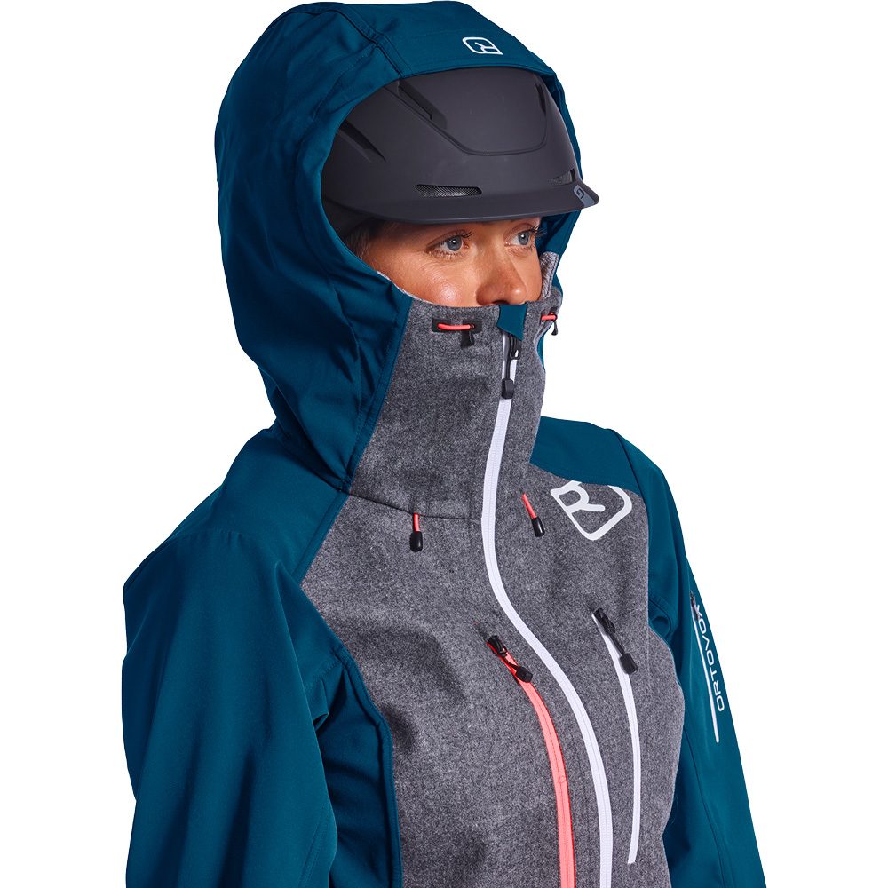 ORTOVOX Pordoi Softshelljacke Damen petrol blue