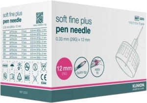Klinion Soft Fine Plus Pen Nadel 0.33mm 29Gx12mm, 110 Stück