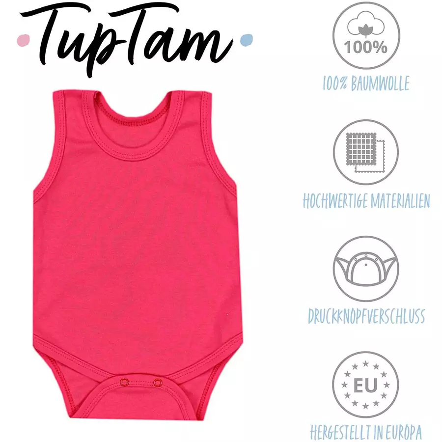 TupTam Baby Mädchen Achselbody 5er Pack gelblila