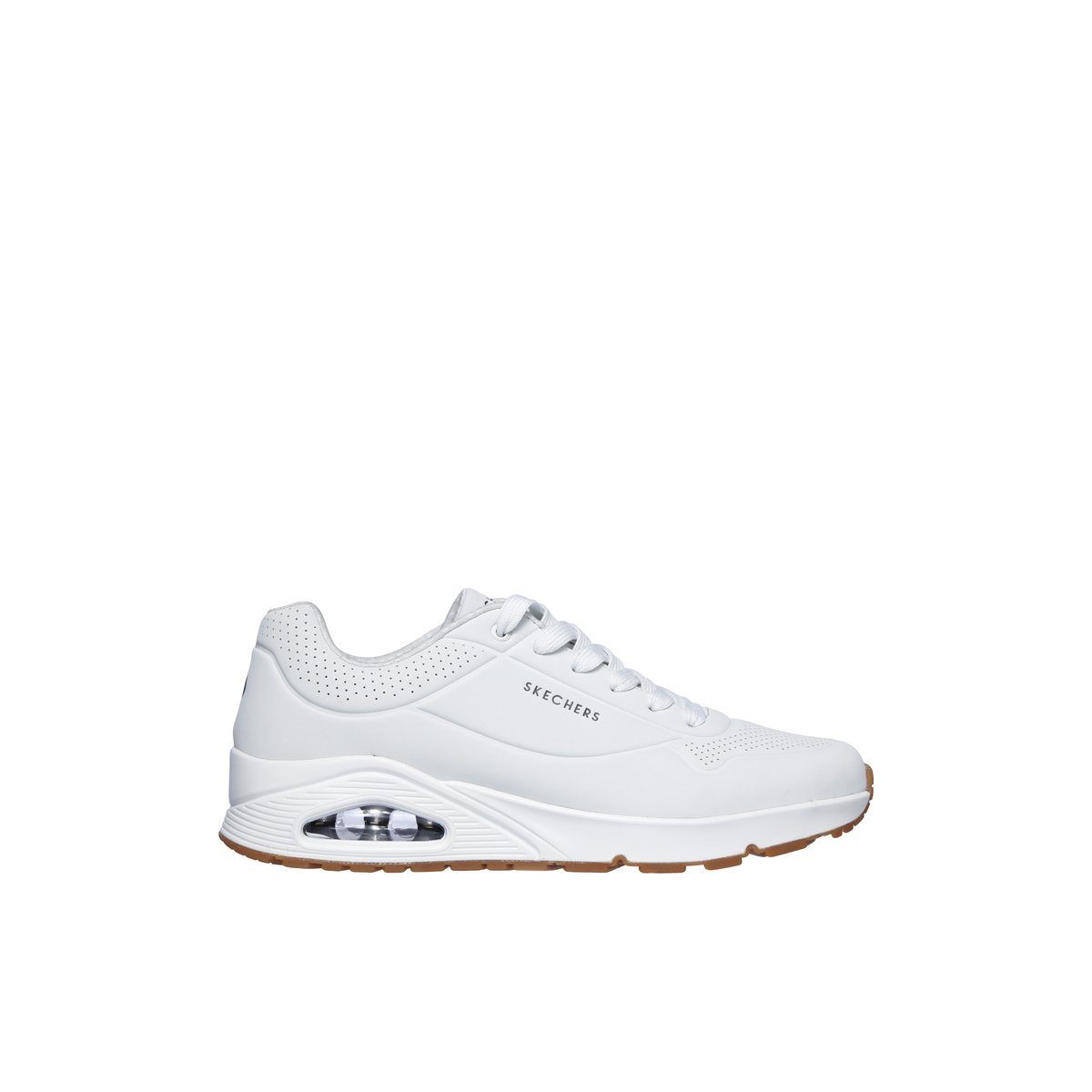 2X les points-Uno_stnd_air-Avec lacets - Blanc